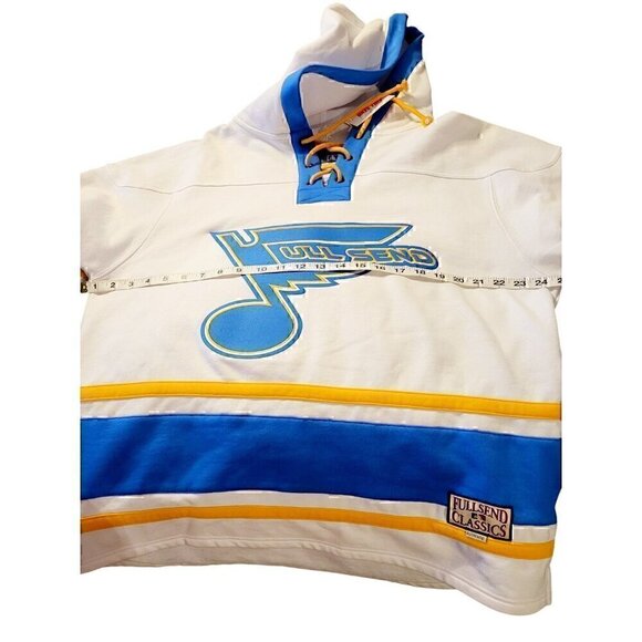 FULL SEND Nelk Boys Hockey Hoodie St. Louis Blues Limited Edition Men's Size Med - Picture 3 of 5